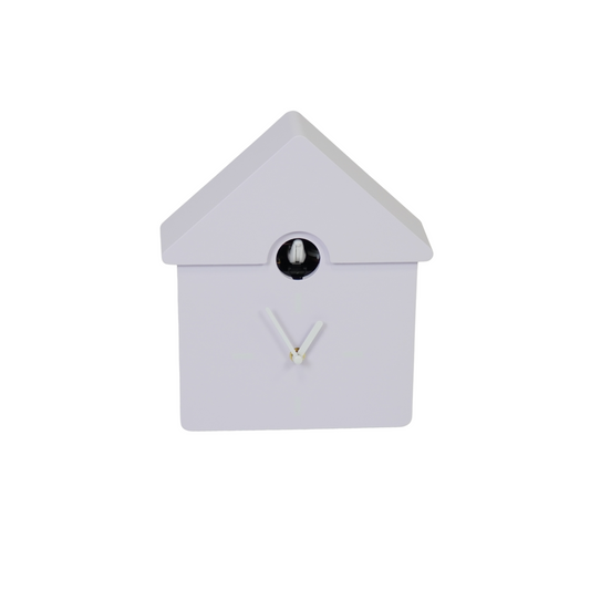 Clock - Wall Clock Cuckoo Clock - Purple - 24x27x9cm