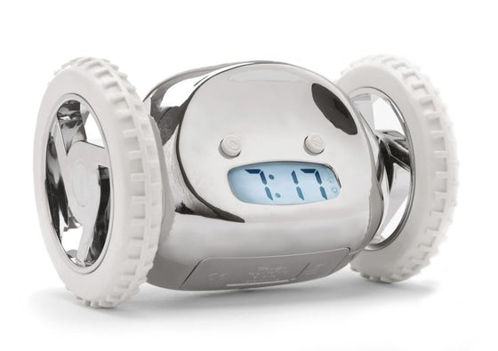 Clocky - wekker op wielen Chrome - CooleCadeau