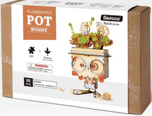 Afbeelding in Gallery-weergave laden, DIY Konijn houten model kit, bloempot - CooleCadeau