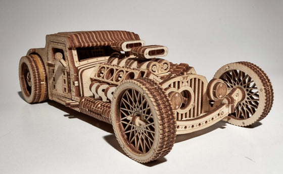 Hotrod Houten Model Kit - DIY - CooleCadeau