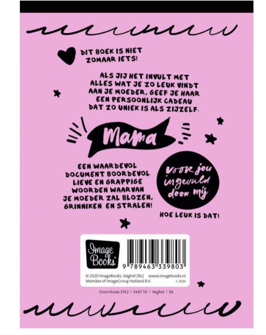 I love you - Invulboek Mama - CooleCadeau