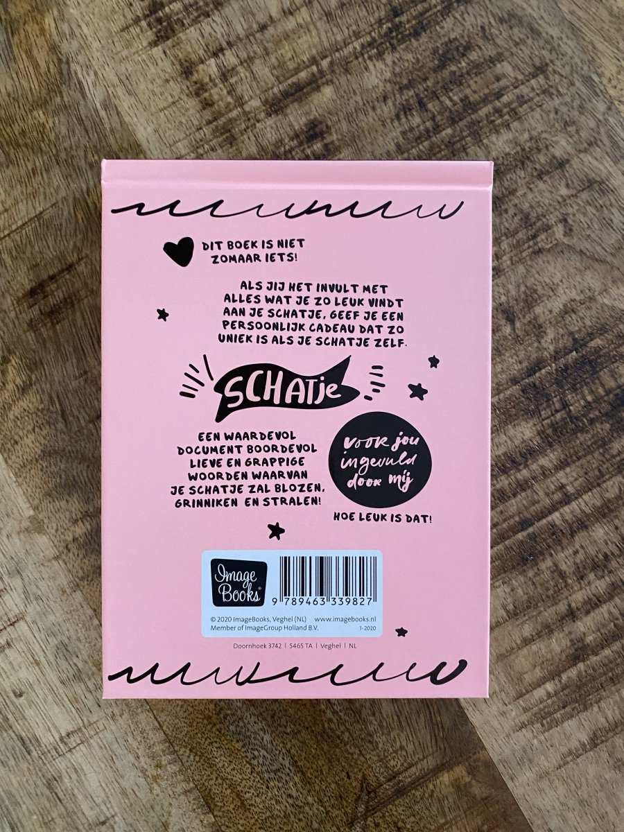 I love you - Invulboek Schatje - CooleCadeau