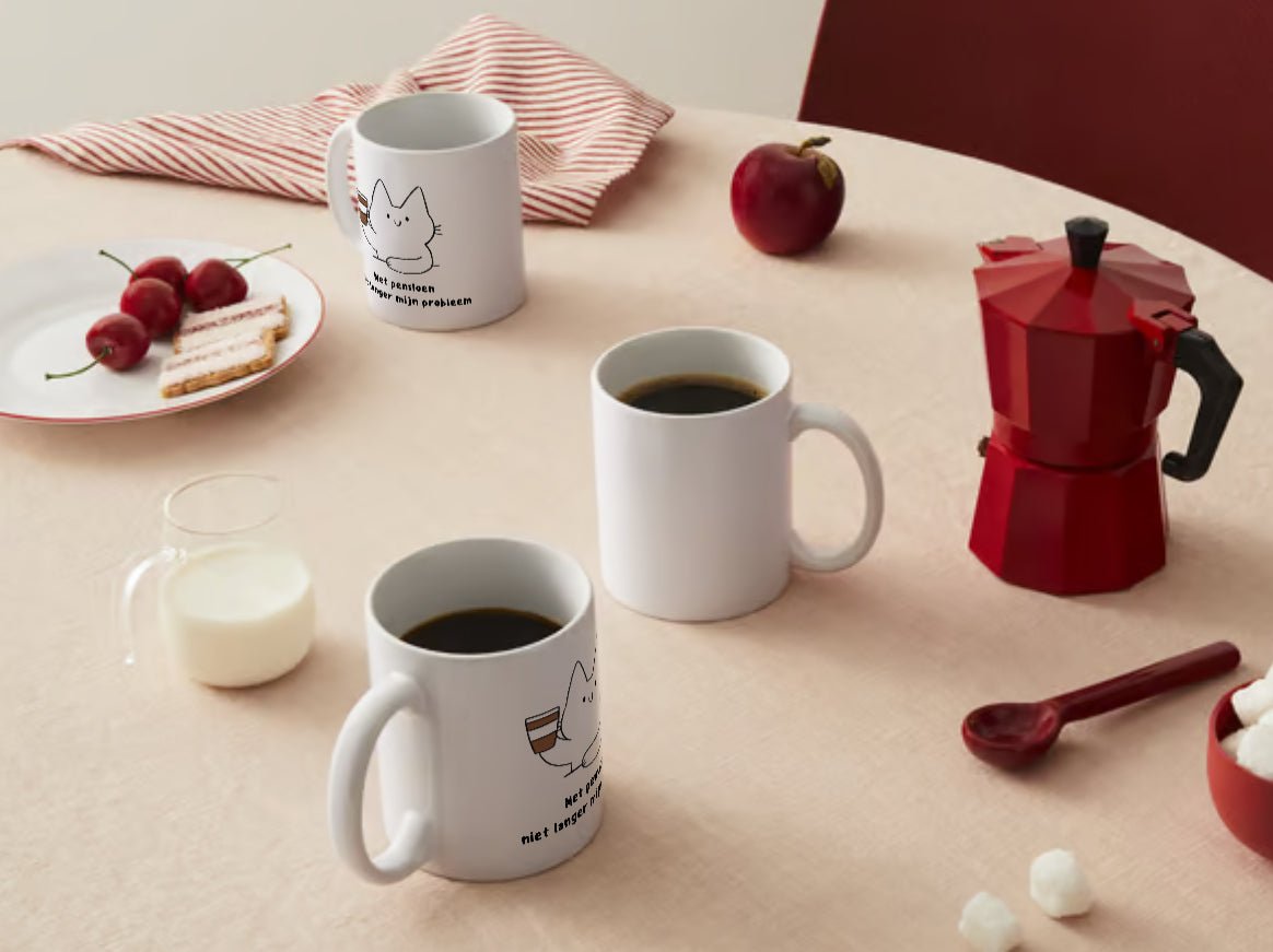 Met pensioen Mok - CooleCadeau