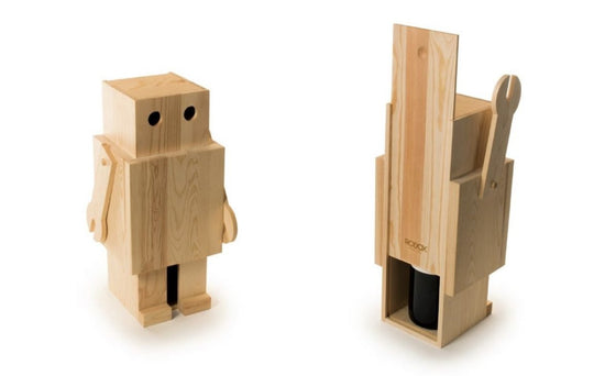 Rackpack Robox Wijnkist en Robot - CooleCadeau
