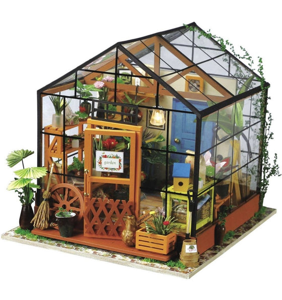 Robotime Cathy's Bloemenhuis DIY - CooleCadeau