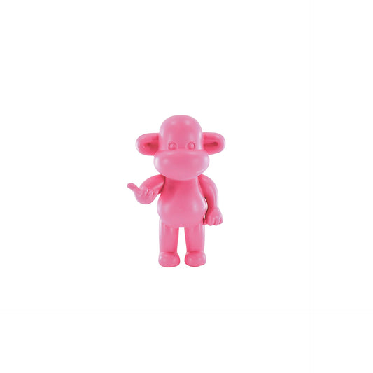 Ornament - Hanging loose Monkey Statue 'The Legend' - Polyresin - Pink - 20.5x13.5x35cm