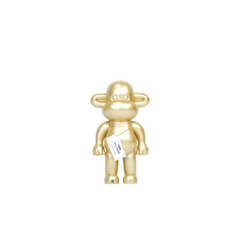 Ornament - Monkey Statue 'The Legend' - Gold - 20.5x13.5x35cm