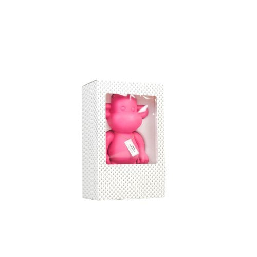 Ornament - Monkey Statue 'The Legend' - Polyresin - Pink - 20.5x13.5x35cm