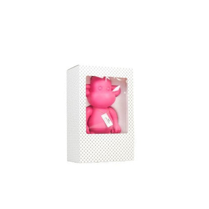 Ornament - Monkey Statue 'The Legend' - Polyresin - Pink - 20.5x13.5x35cm