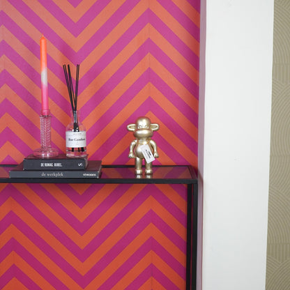 Ornament - Monkey Statue 'The Legend' - Polyresin - Gold - 11x7x19cm