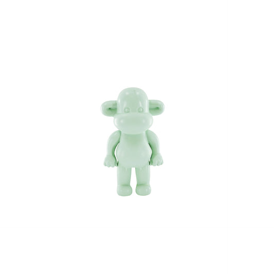 Ornament - Monkey Statue 'The Legend' - Polyresin - Mint Green - 11x7x19cm