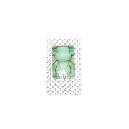 Ornament - Monkey Statue 'The Legend' - Polyresin - Mint Green - 11x7x19cm