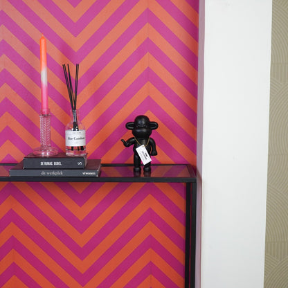 Ornament - Hang loose Aap Beeld 'The Legend' - Polyresin - Zwart - 11x7x19cm