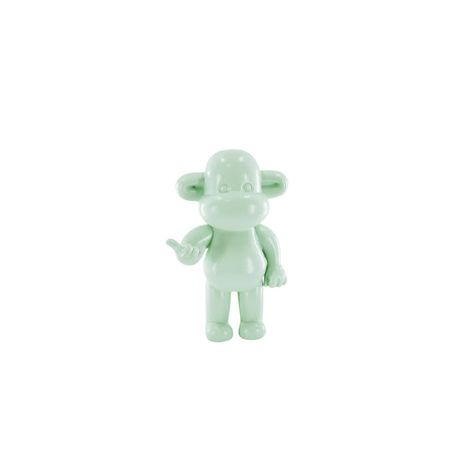 Ornament - Hanging loose Monkey Statue 'The Legend' - Polyresin - Mint green - 11x7x19cm