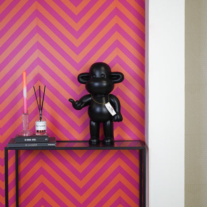 Ornament - Hanging loose Monkey Statue 'The Legend' - Polyresin - Black - 33x21x50cm