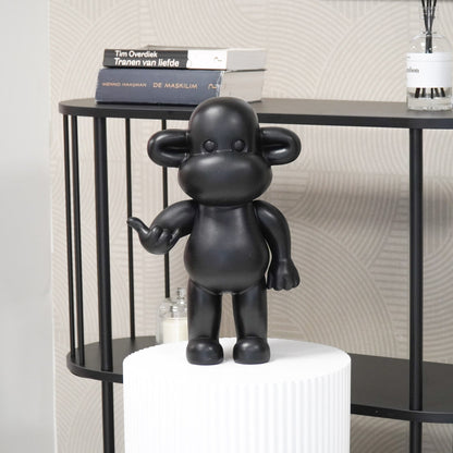 Ornament - Hanging loose Monkey Statue 'The Legend' - Polyresin - Black - 33x21x50cm