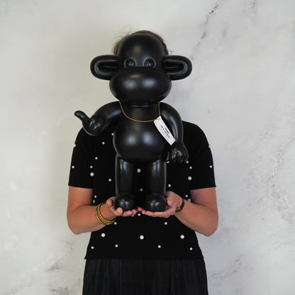 Ornament - Hanging loose Monkey Statue 'The Legend' - Polyresin - Black - 33x21x50cm