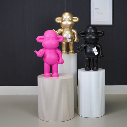 Ornament - Hanging loose Monkey Statue 'The Legend' - Polyresin - Black - 33x21x50cm