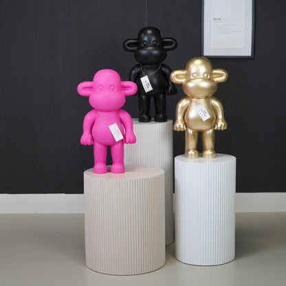 Ornament - Aap Beeld 'The Legend'  - Polyresin - Goud - 33x21x50cm