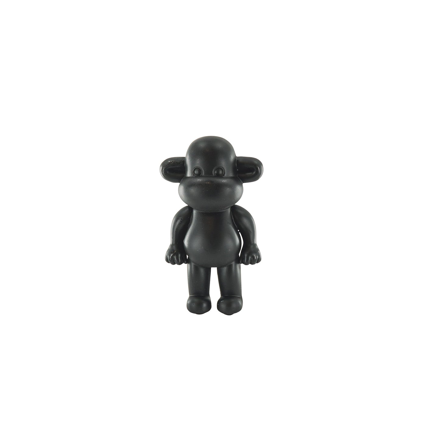 Ornament - Monkey Statue 'The Legend' - Polyresin - Black - 33x21x50cm
