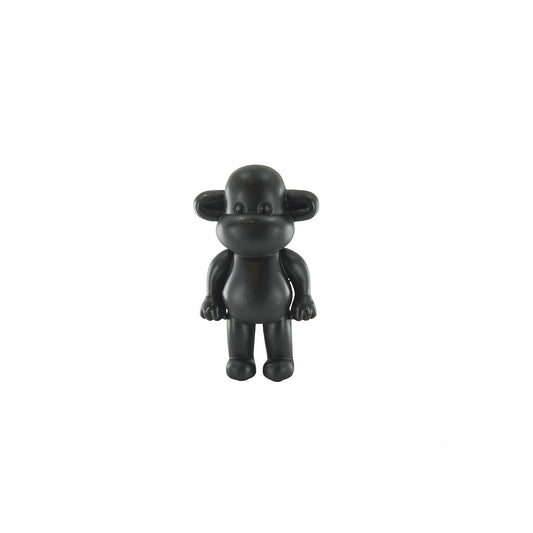 Ornament - Monkey Statue 'The Legend' - Polyresin - Black - 33x21x50cm
