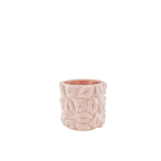 Pot - Planten Pot Lippen - Keramiek - Licht Roze -11x11x11,5cm