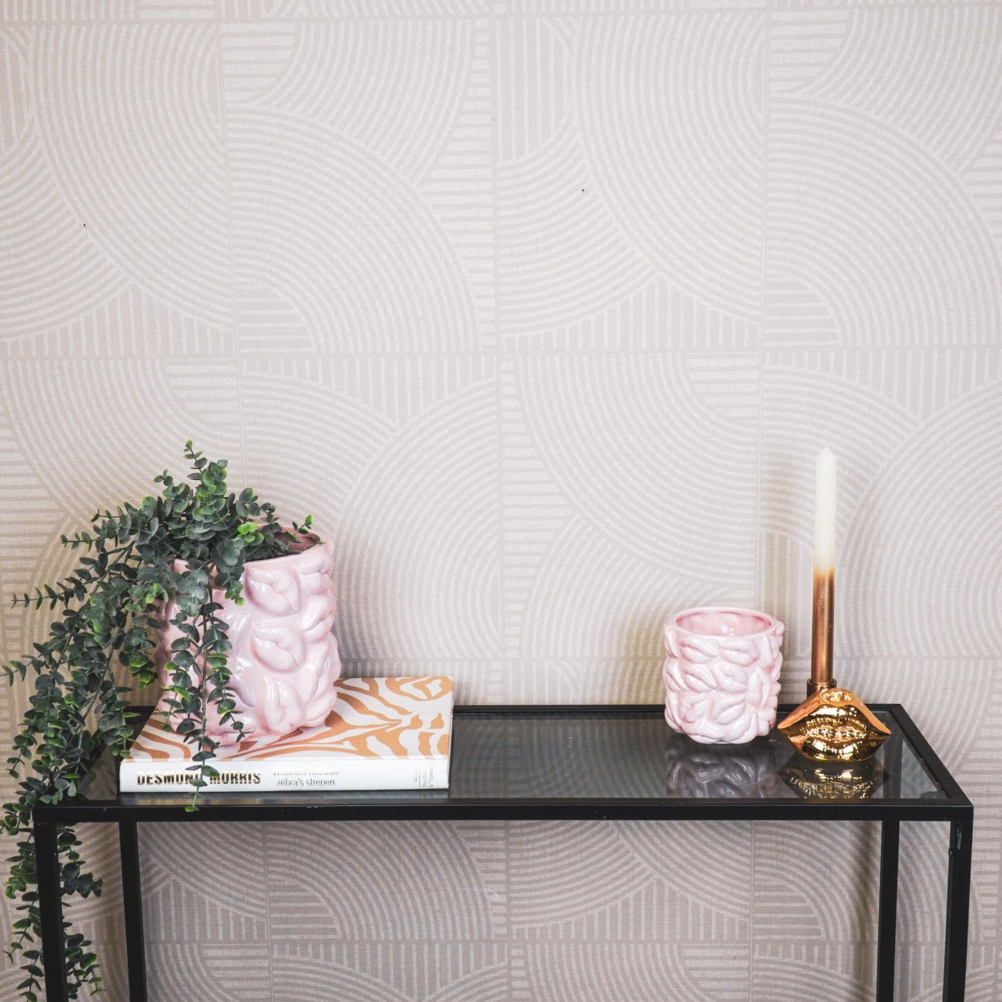 Pot - Plant Pot Lips - Ceramic - Light Pink - 11x11x11.5cm