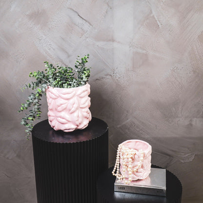 Pot - Plant Pot Lips - Ceramic - Light Pink - 11x11x11.5cm