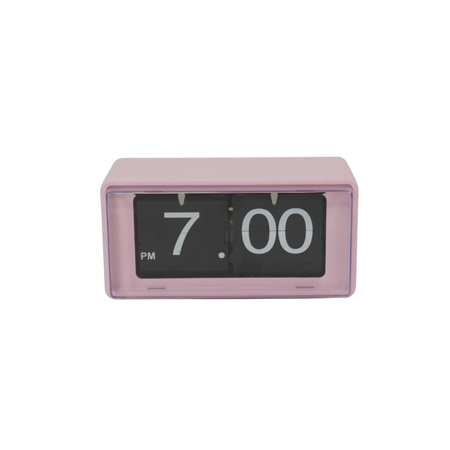 Clock - Cabinet Clock Flip Over - Pink - 22x13x11.5cm