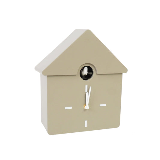 Clock - Wall Clock Cuckoo Clock - Taupe - 24x27x9cm