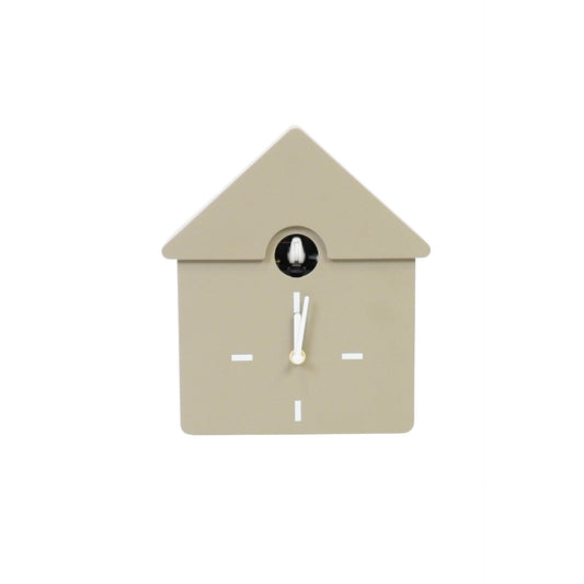 Clock - Wall Clock Cuckoo Clock - Taupe - 24x27x9cm