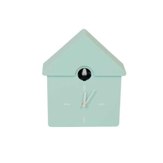 Clock - Wall Clock Cuckoo Clock - Light Green - 24x27x9cm