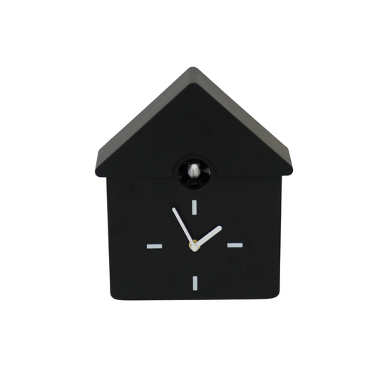 Clock - Wall Clock Cuckoo Clock - Black - 24x27x9cm