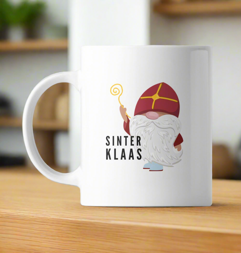 Sinterklaas Mok – Keramische Koffiemok met Sinterklaas Illustratie | Perfect Cadeau voor Sinterklaasfeest