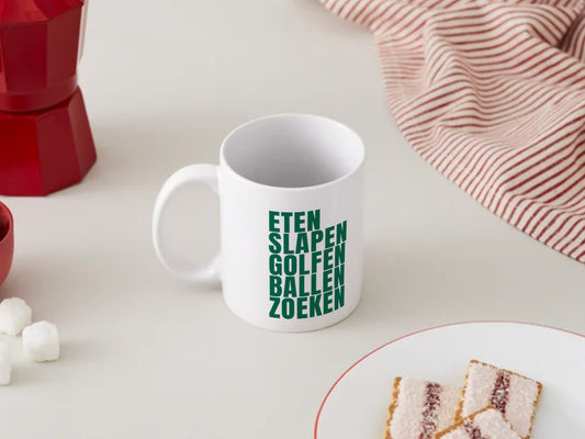 Mug – Eat, sleep, play golf, look for balls