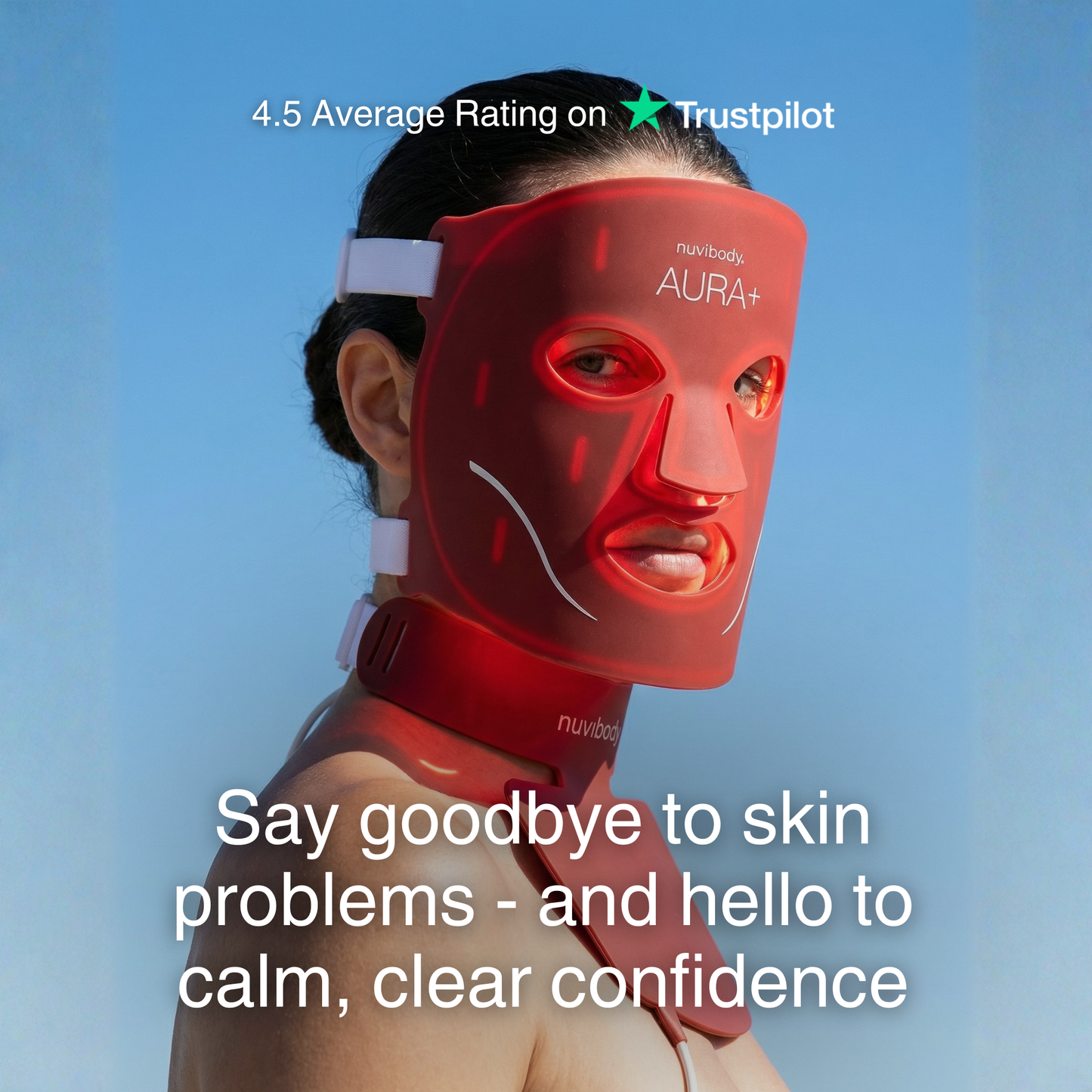 AURA+ Nuvibody® LED-Maske + Dekolleté-Set 