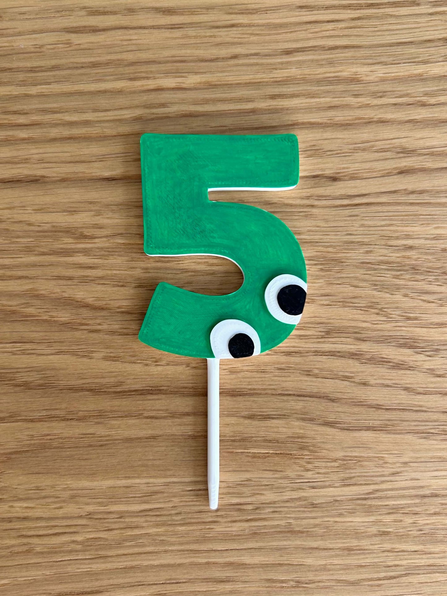 5th Birthday Cake Topper & Party Invitations – Fun Number Design