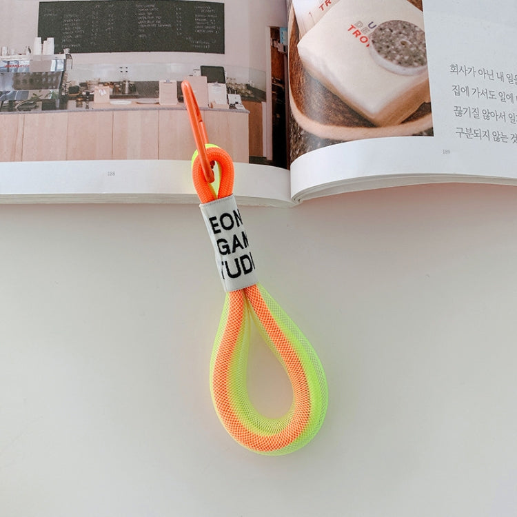 5er-Pack Handyhüllen mit fluoreszierendem Lanyard und Handgelenkschlaufe, Weiß/Blau, Schwarz/Weiß, Orange/Blau, Weiß/Rot, Orange/Gelb, Blau/Grün, Dunkelblau, Weiß/Lila