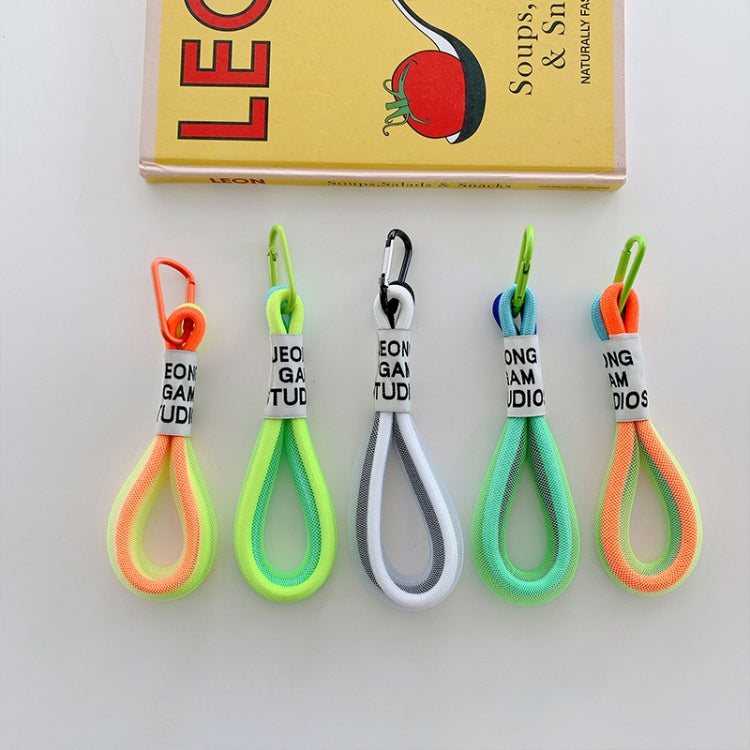 5er-Pack Handyhüllen mit fluoreszierendem Lanyard und Handgelenkschlaufe, Weiß/Blau, Schwarz/Weiß, Orange/Blau, Weiß/Rot, Orange/Gelb, Blau/Grün, Dunkelblau, Weiß/Lila