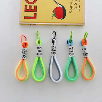 5er-Pack Handyhüllen mit fluoreszierendem Lanyard und Handgelenkschlaufe, Weiß/Blau, Schwarz/Weiß, Orange/Blau, Weiß/Rot, Orange/Gelb, Blau/Grün, Dunkelblau, Weiß/Lila