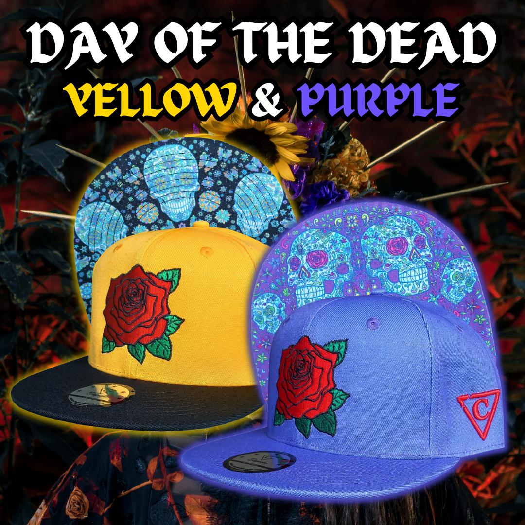 Day Of The Dead 2 Snapback - Yellow