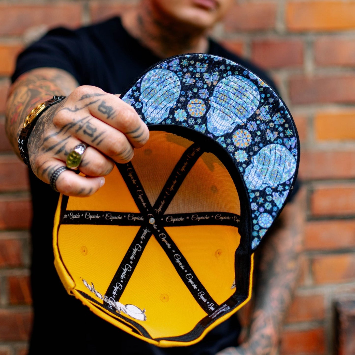 Day Of The Dead 2 Snapback - Yellow