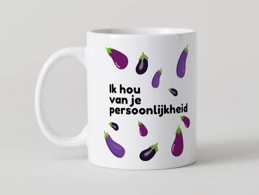 Ik hou van je persoonlijkheid Mok - CooleCadeau