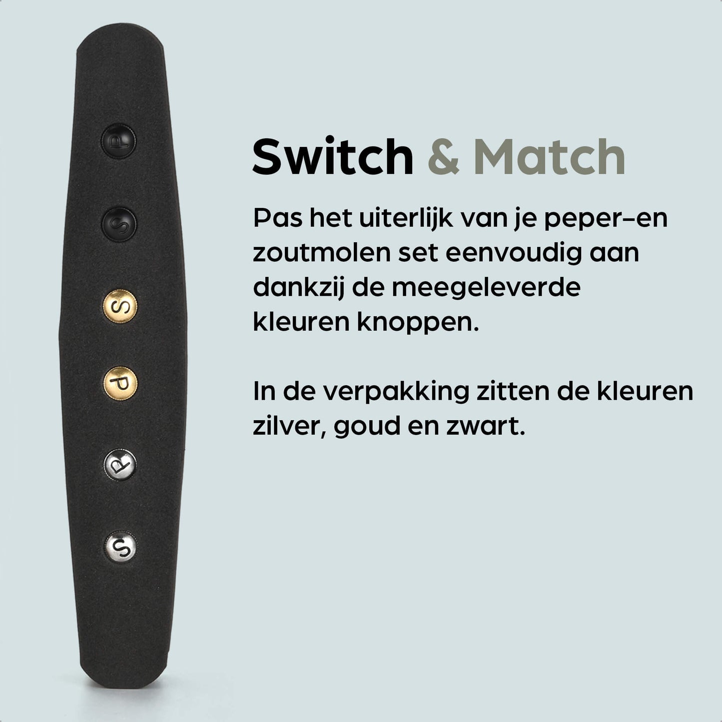 Peper en Zoutmolen Set Handmatig Rood - Rome - 22cm