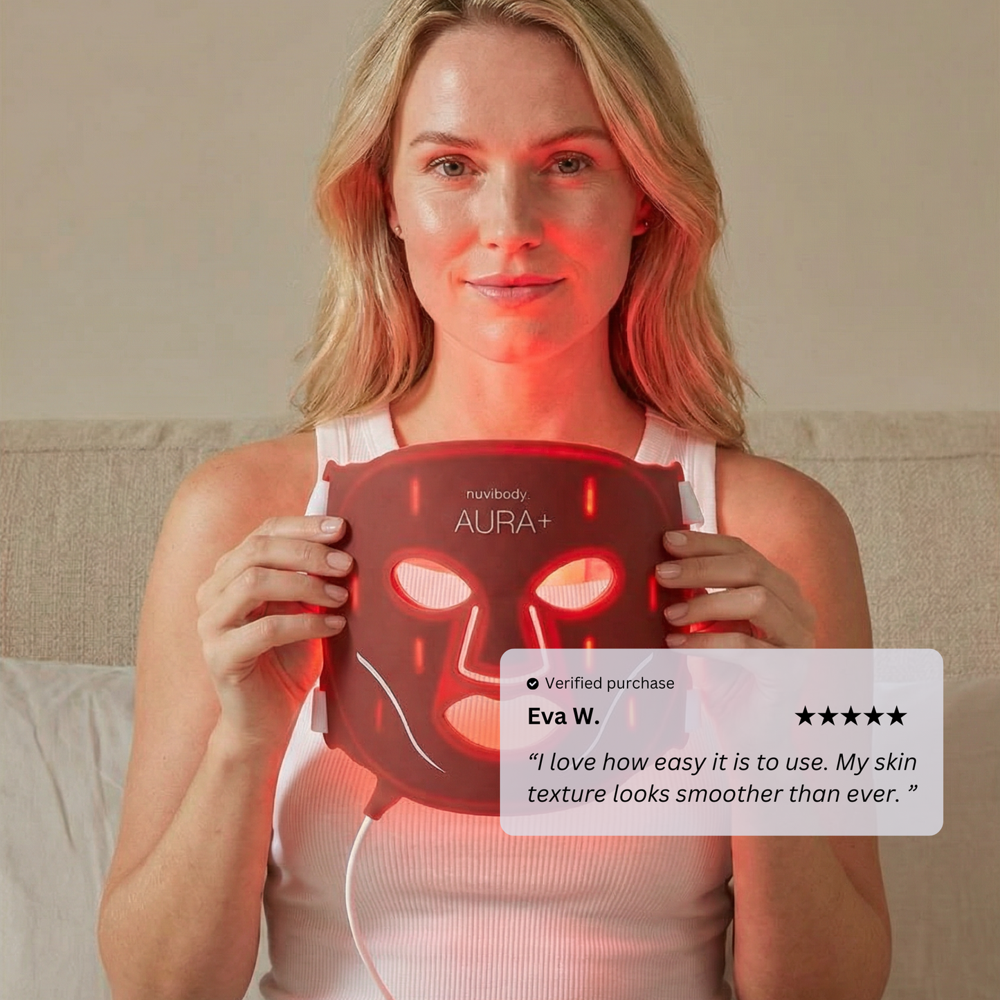 AURA+ Nuvibody® LED-Maske + Dekolleté-Set 