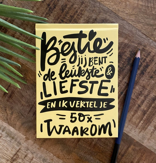 Bestie jij bent de leukste invul boekje - CooleCadeau