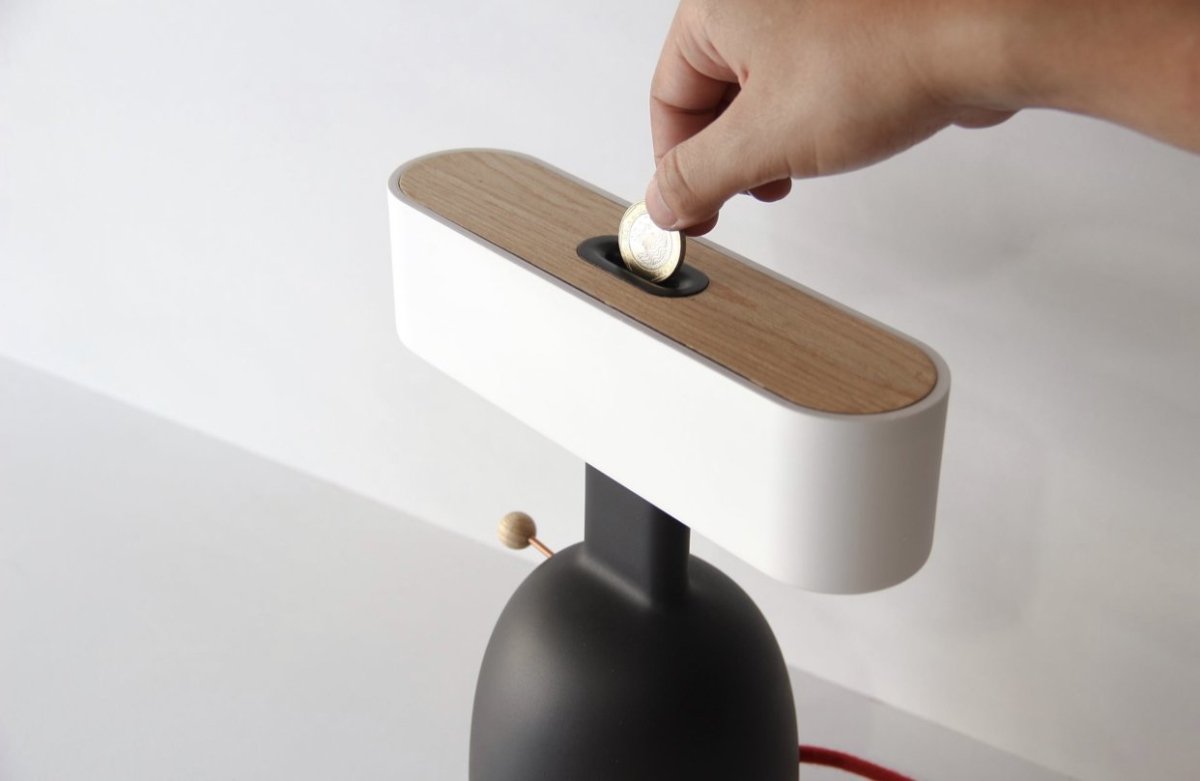 DesignNest Bureaulamp en Spaarbak - CooleCadeau