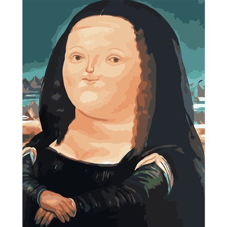 Dikke Mona Lisa Schilderen op nummer - CooleCadeau
