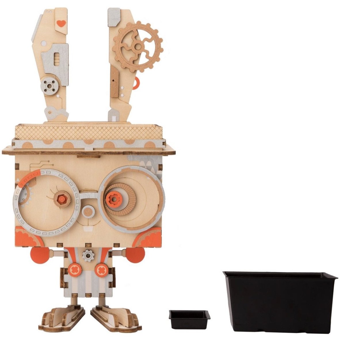 DIY Konijn houten model kit, bloempot - CooleCadeau