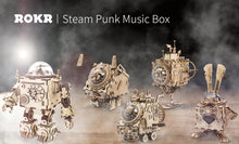 Load image into Gallery viewer, DIY Konijn Robotime Steampunk Houten Muziekdoosjes - CooleCadeau
